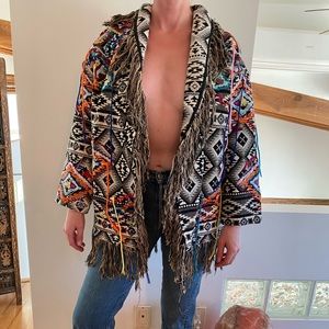 Zara Women’s Woven Fringe Coat